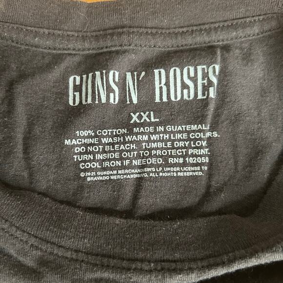 Guns n Roses Sweet Child of Mine Womens Size XXL Short Boxy Fit Black T Shirt - Picture 3 of 3